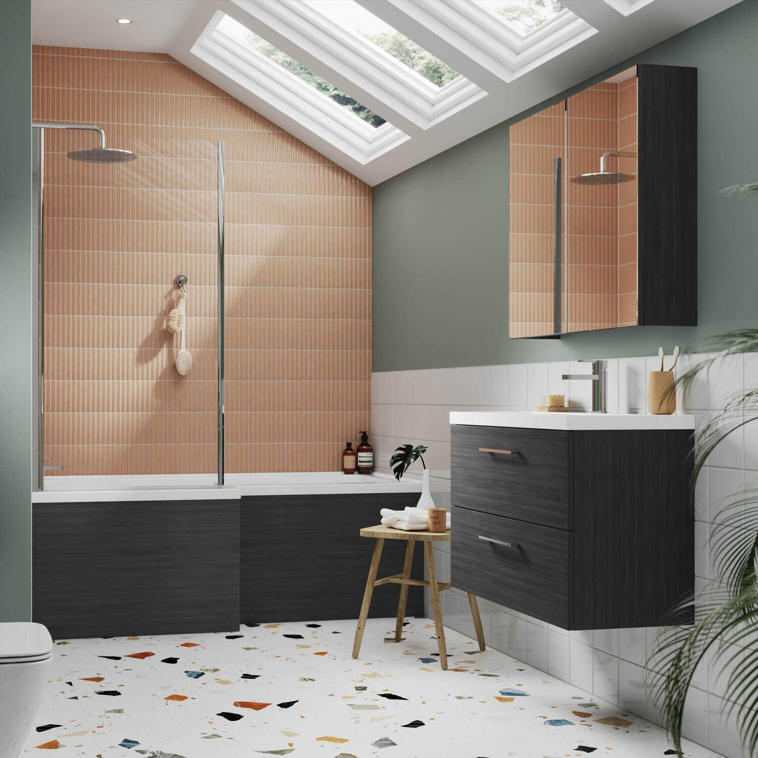Bathroom interior completed project