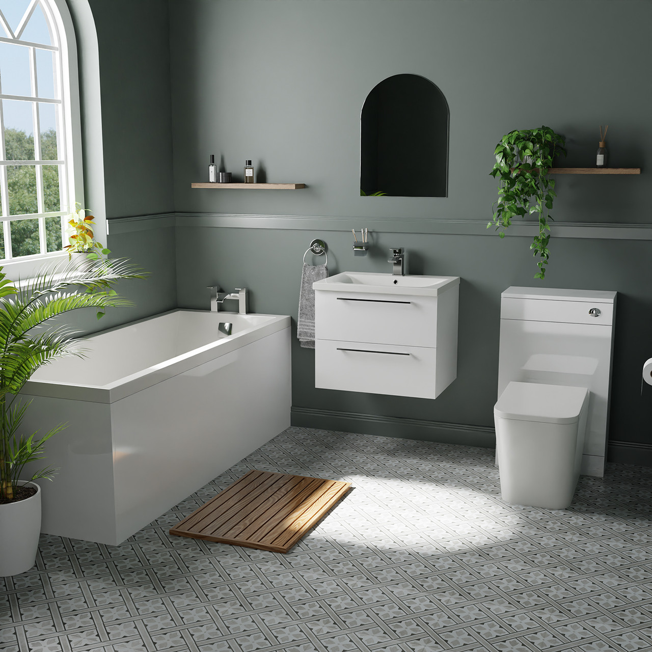 Bathroom detail from Lingard Interiors project